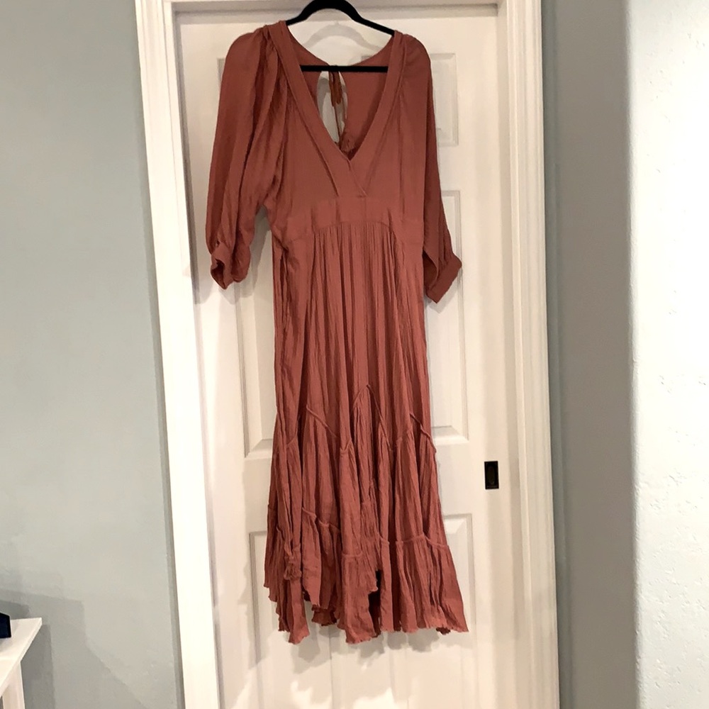 Boho Rose Free People Dress, family photo, size L